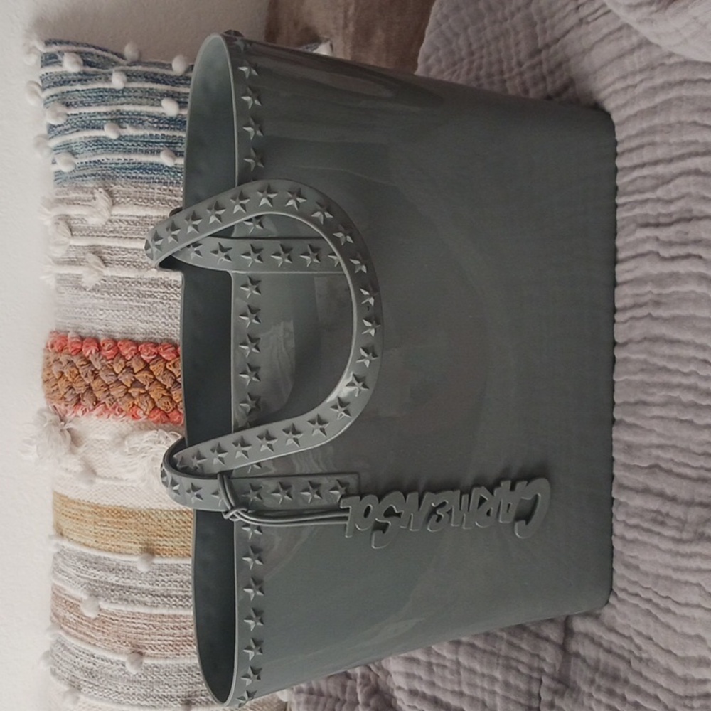 CARMEN SOL GREY JELLY TOTE